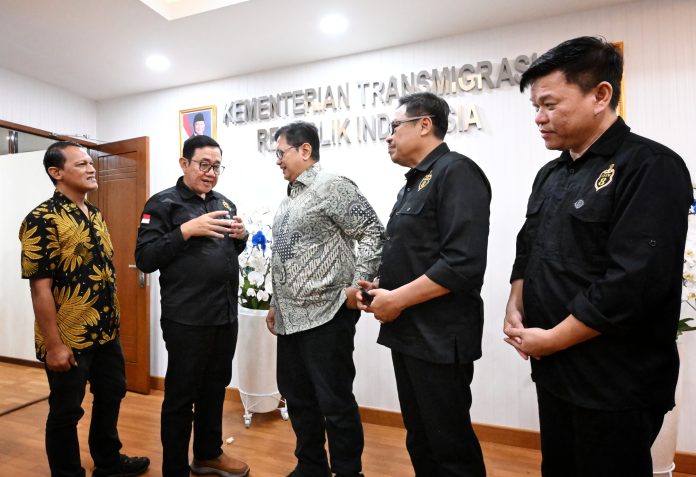 Silaturahmi BUMP dan Crew 8 ke Kementrans, Dorong Swasembada Pangan di Kawasan Transmigrasi