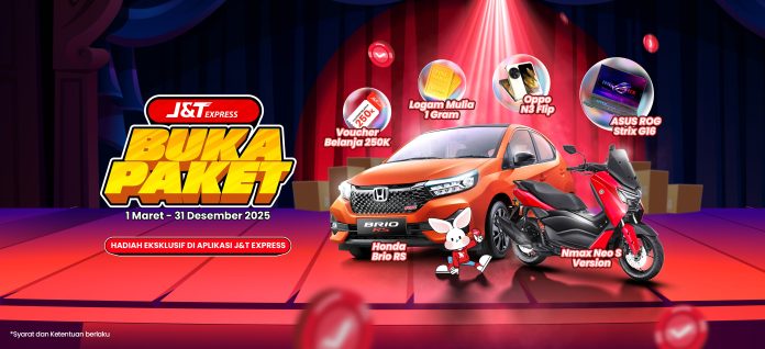 J&T Express Ajak Pelanggan Ikut Buka Paket untuk Dapatkan Hadiah Eksklusif di Aplikasi