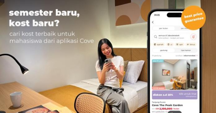 Riset Cove: 63 Persen Mahasiswa Pilih Kost Dalam Kurang dari Sebulan, Berkat Media Sosial