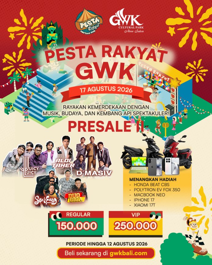 Rayakan HUT Ke-81 RI, GWK Siapkan Pesta Rakyat pada 17 Agustus 2026