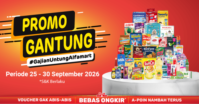 Alfamart Promo Gantung Alfamart Berlaku hingga 30 September, Minyak Goreng Mulai Rp36.700