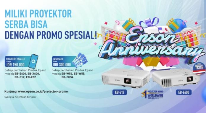 Epson Gelar Promo Proyektor, Tawarkan Cashback hingga Rp300.000